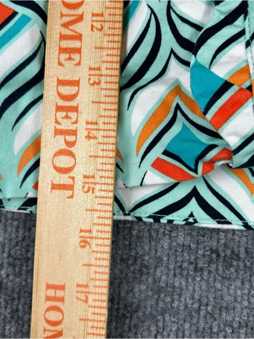 Crown & Ivy Geo Print Skort Retro Y2K Mini Colorblock Teal Orange Size 8 - Picture 9 of 11